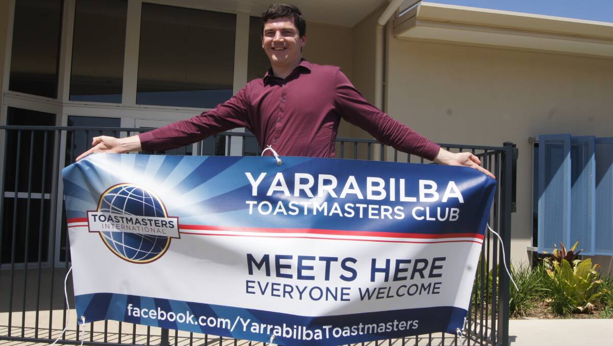 WELCOME: Yarrabilba Toastmasters Club president Thomas Krafft. Photo: Jacob Wilson