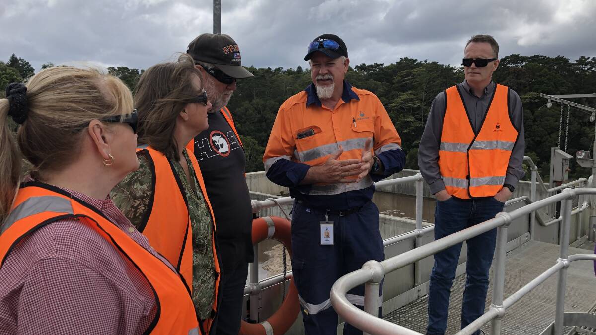 TRIP: Chambers Flat residents toured sewage treatment plants at Maleny and Nambour on October 10.