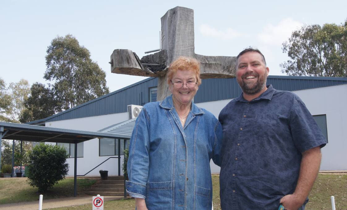 COMMUNITY MINDED: JC Family Church board member Lynda Glasbergen with assistant pastor Jamie Sharp ahead of the car boot sale in October. Photo: Jacob Wilson