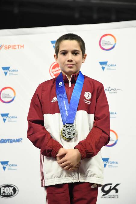 ON THE RISE: Flagstone gymnast Dylan Parker won silver at the Australian Gymnastics Championship at Melbourne in May. Photo: WinkiPoP Media