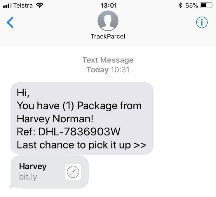 A Harvey Norman related phone scam has been circulating in Queensland this afternoon. Photo: Queensland Police Service