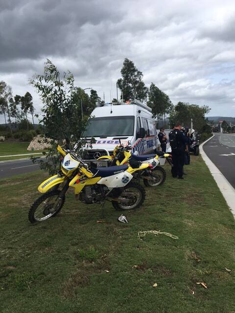 ON PATROL: Police officers conducted Operation Papa Mulsanne patrols in Jimboomba, Flagstone, Yarrabilba and Greenbank on Wednesday morning. Photo: Supplied