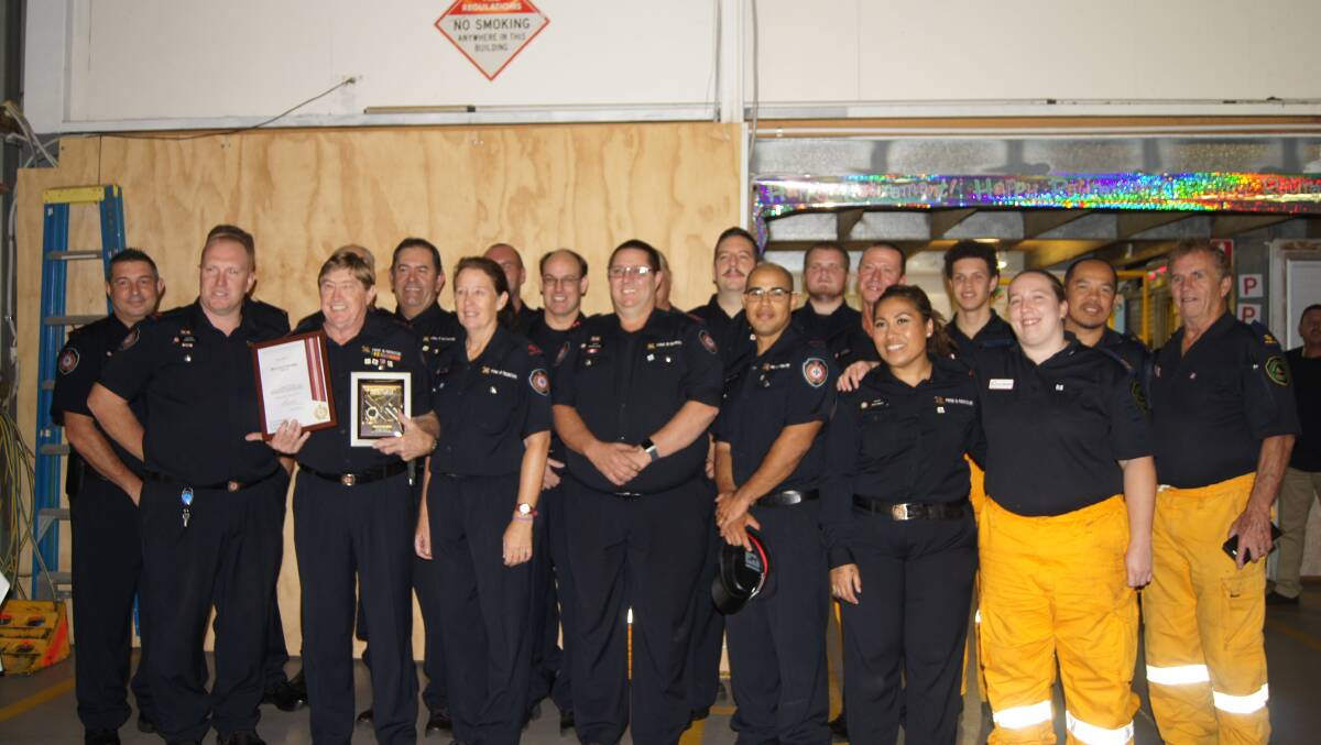 QFES Jimboomba firefighters paid tribute to Bernie Savage.