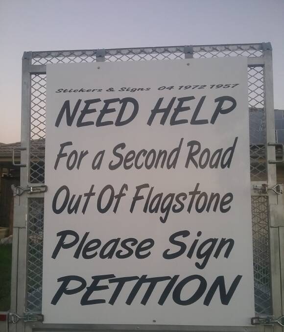 TAKING ACTION: Local man Chris Spruce is leading a petition calling for a second access road to the Flagstone Estate.