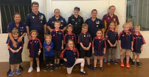WORTHWHILE: The Marsden Scouts welcomed officers from the Logan District Crime Prevention Unit on Tuesday.