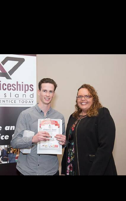 ACCOMPLISHED: Mitchell Ryan wins Senior Construction Apprentice of the Year. Photo: Supplied.