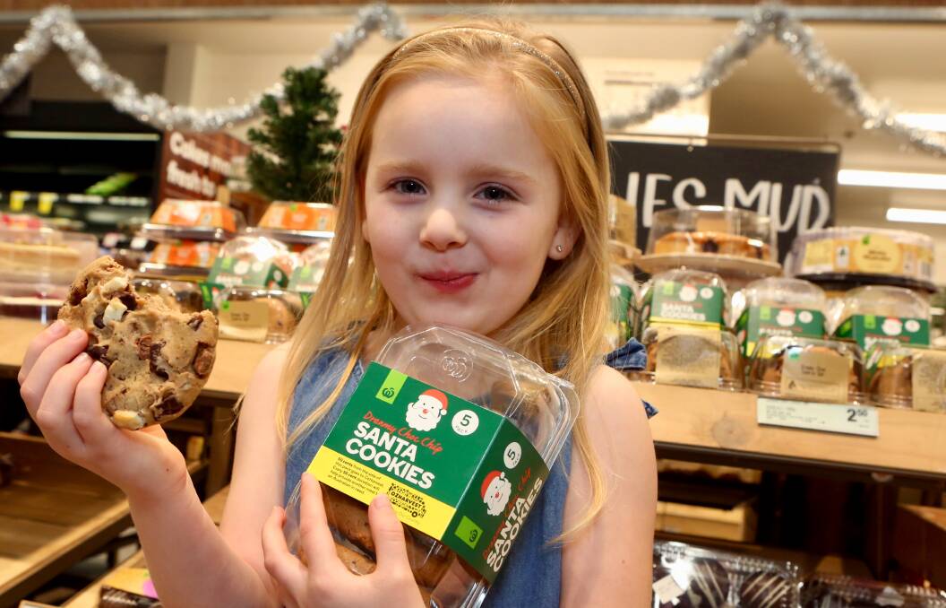 DELICIOUS: Woolworths are selling packs of irresistible chocolate cookies to raise money for those in need this Christmas.