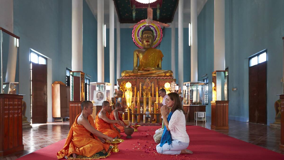 The APT experience … includes being blessed by Buddhist monks. 
