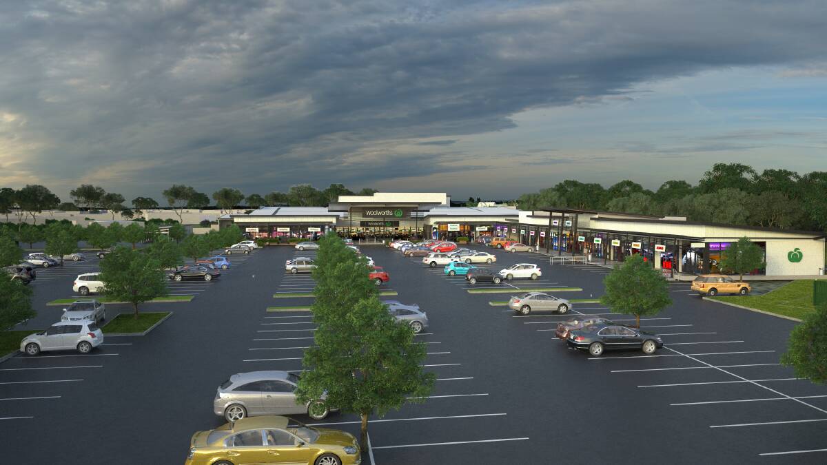 VIEW TO THE FUTURE: An artist's impression of the proposed Flagstone Shopping Centre development.