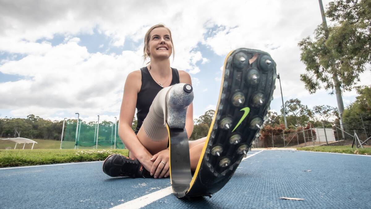 Sarah Walsh knows how important visibility is and is hoping for a podium finish in the T64 long jump on Saturday in Tokyo. Picture: Karleen Minney