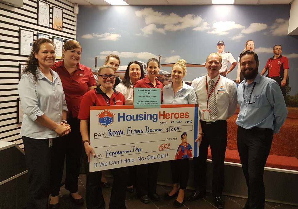 Good will: The Royal Flying Doctors service received $250 after being nominated by a seller through the Helping Heroes program.
