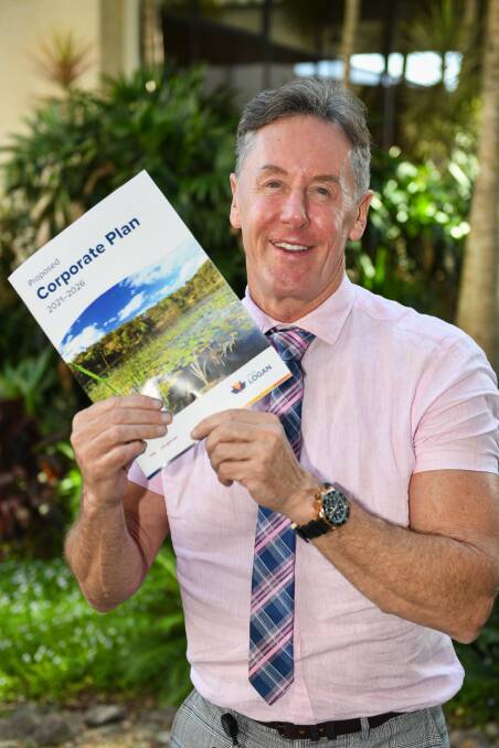 HAVE YOUR SAY: Mayor Darren Power with the proposed Corporate Plan.