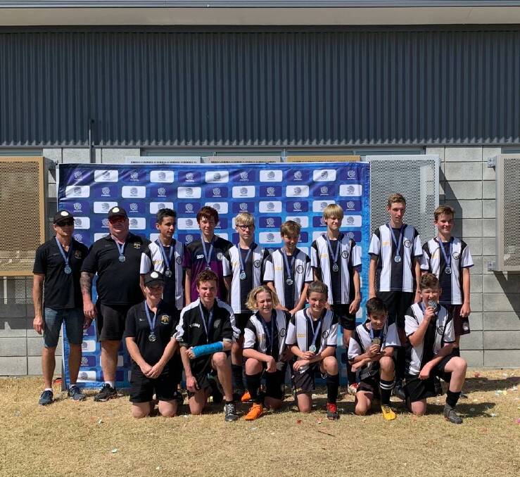 TOUGH TEAM: The Jimboomba United under 14s gave their all in the grand final against the Brisbane Knights but were defeated by one goal.