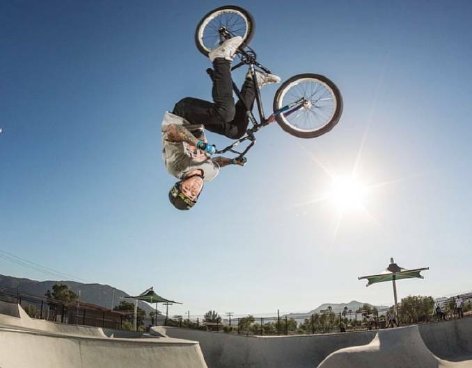 FLYING HIGH: 2017 world champion Logan Martin will compete at the newly-revamped Doug Larsen skate park.