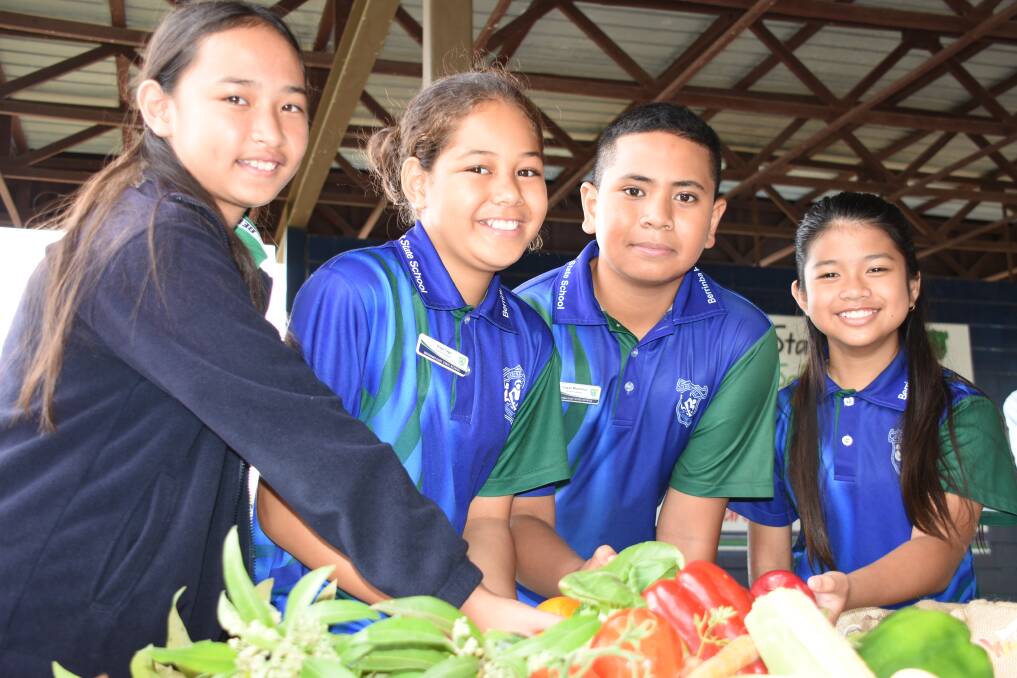 HEALTHY AND HAPPY: Berrinba East State School leaders were all smiles at the program launch on Thursday.