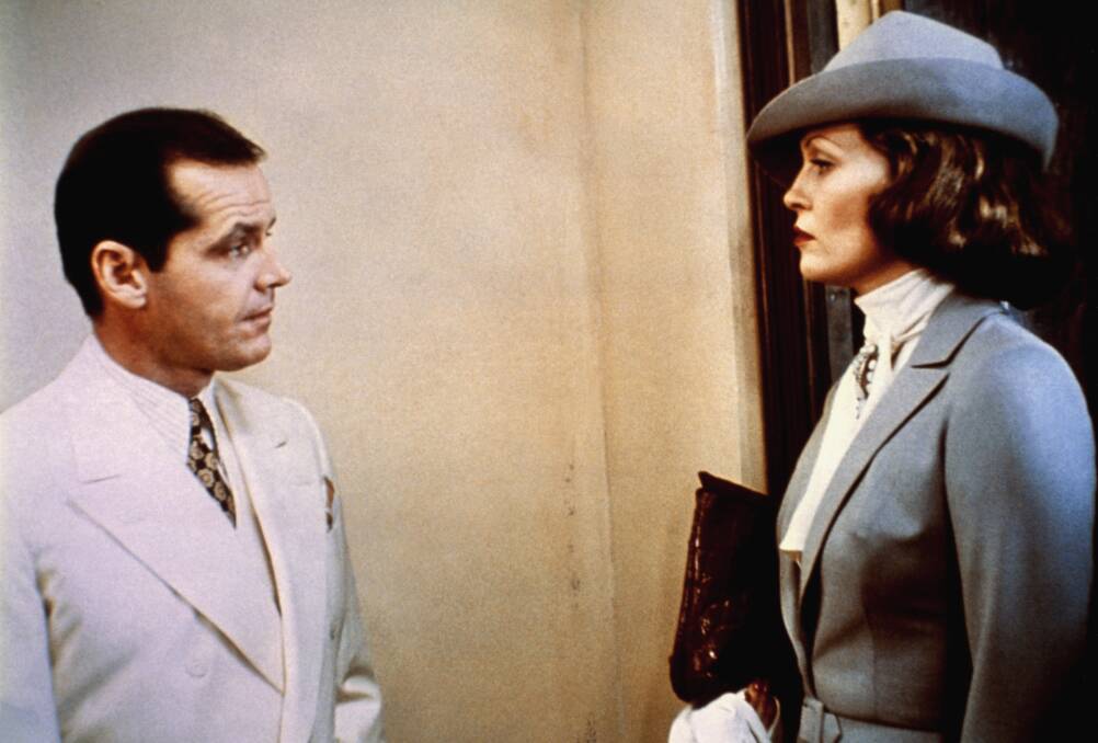 Jack Nicholson and Faye Dunaway in Chinatown. Picture: Getty Images