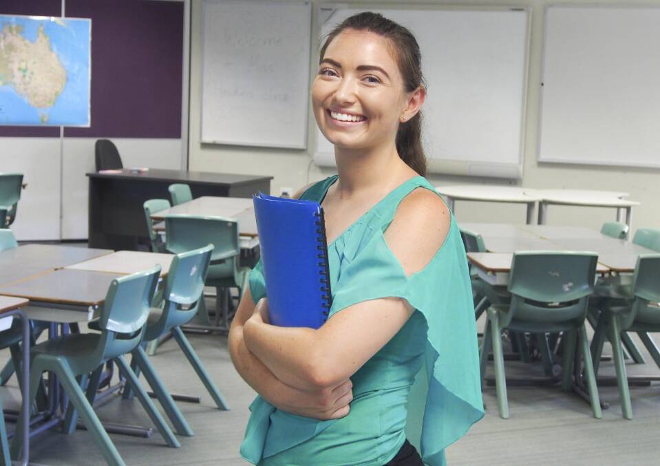 BACK TO SCHOOL: University student Ashley Hawkins will return as a teacher to Greenbank State School after graduating from university.