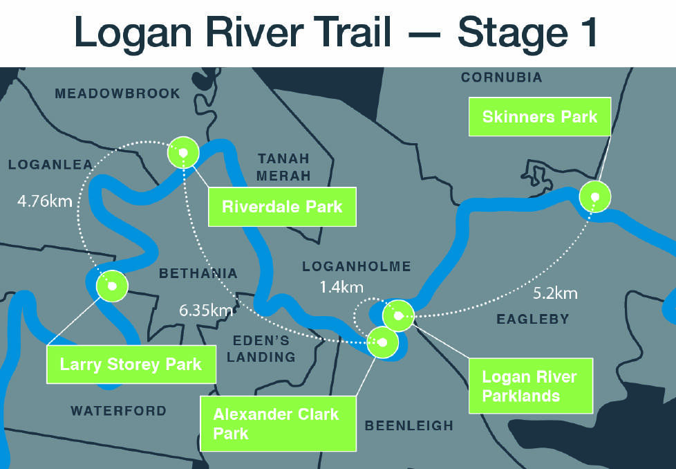 WAY TO GO: The trail put together by Logan City Council.