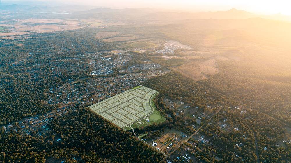 DEVELOPMENT SITE: The site for the Orchard development at South Maclean in the Flagstone PDA.