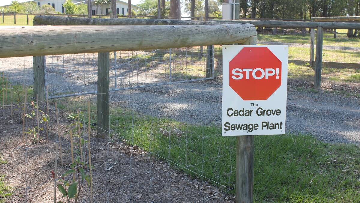 PLANT POSER: Not everyone is keen on having a wastewater treatment plant near their home. People protested about the location of the Cedar Grove plant.