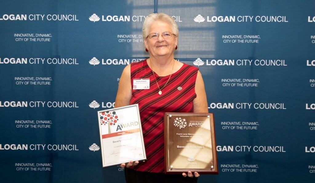WHAT A WINNER: Logan Central’s Beverley Pritchard won last year for her work with the city’s migrant and refugee community.