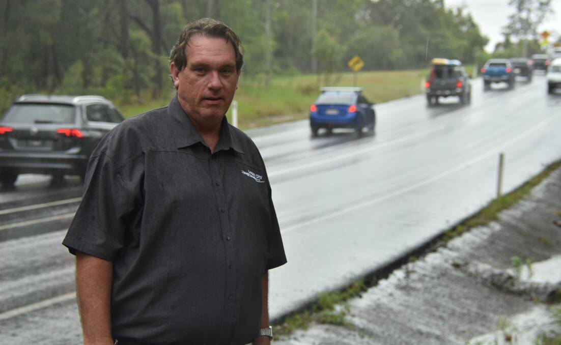 URGENT ACTION NEEDED: Jason Healey has seen several crashes on Mount Cotton Road. The state government will begin planning for upgrades this year. Photo: Jordan Crick