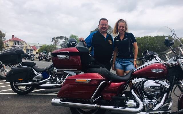 FUNDRAISER: Jimboomba State School raised $1000 at a morning tea attended by Harley Davidson owners. 