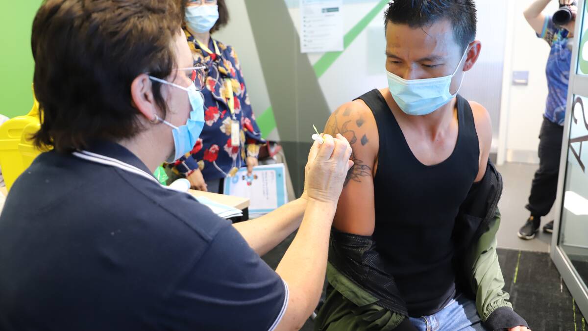 VACCINATIONS: Hundreds of migrant and refugee students will roll up their sleeves to get the Pfizer jab at the Loganlea TAFE campus. Photo: supplied