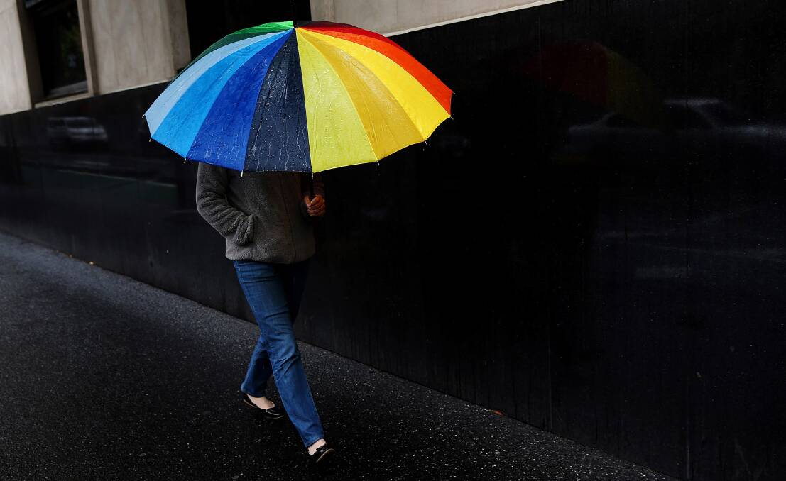 SOGGY: Get your brollies out, rain is forecast for the weekend. 