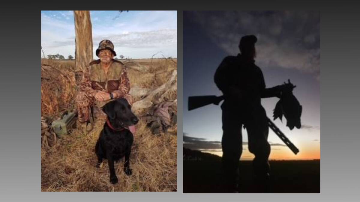 Mark Little (left) trains his dogs 10 months out of the year to be safe retrievers for duck season. Photos: supplied