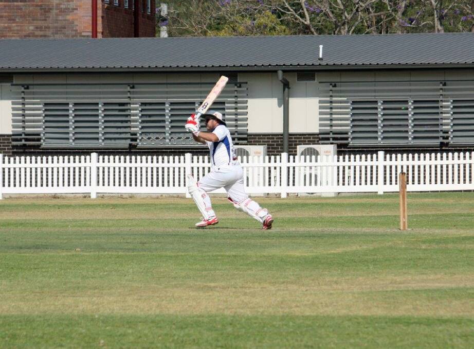 CLASS: Borobies second XI Batsman Brock Sorrenson with a booming straight drive. The Borobies hit top gear on the weekend to prove they are the teams to beat this season. 