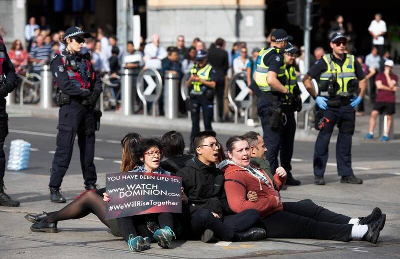 PROTEST: Vegan activists faced criminal charges after protesting in Melbourne.