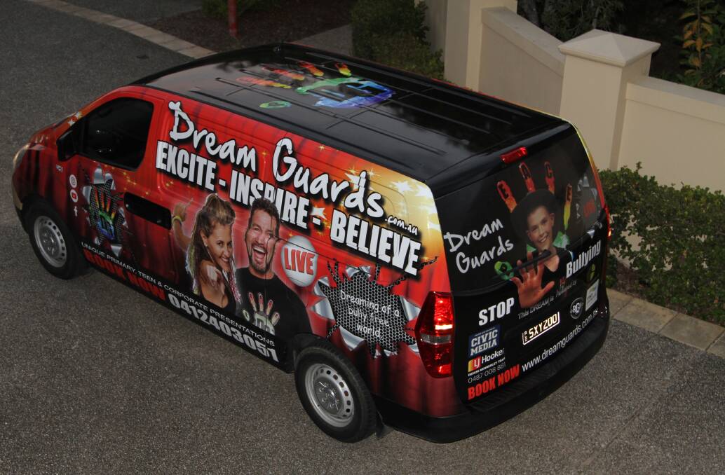 The van will tour schools, empowering children to stand up against bullying.