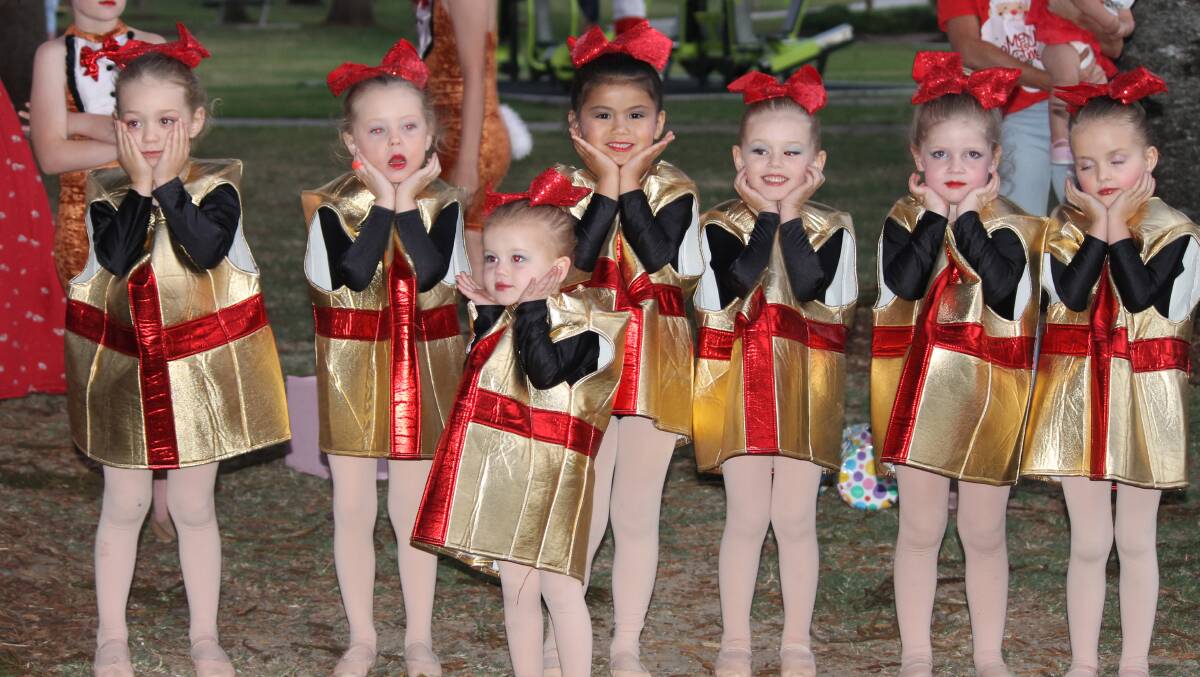 CUTENESS: Beaudance Academy pre-primary dancers enthralled the audience last year by performing dressed as Christmas presents.