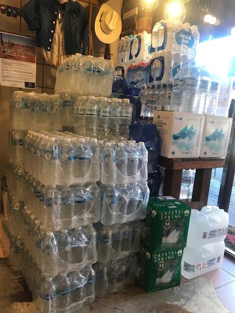 Water stores dropped off at Holli Dolli in Canungra so far.