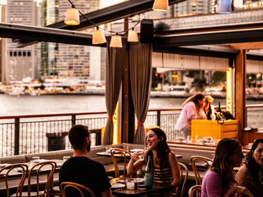 Enjoy a river view and Brisbane's mild climate outside at the Howard Street Wharves. Picture supplied Enjoy a river view and Brisbane's mild climate outside at the Howard Street Wharves. Picture supplied