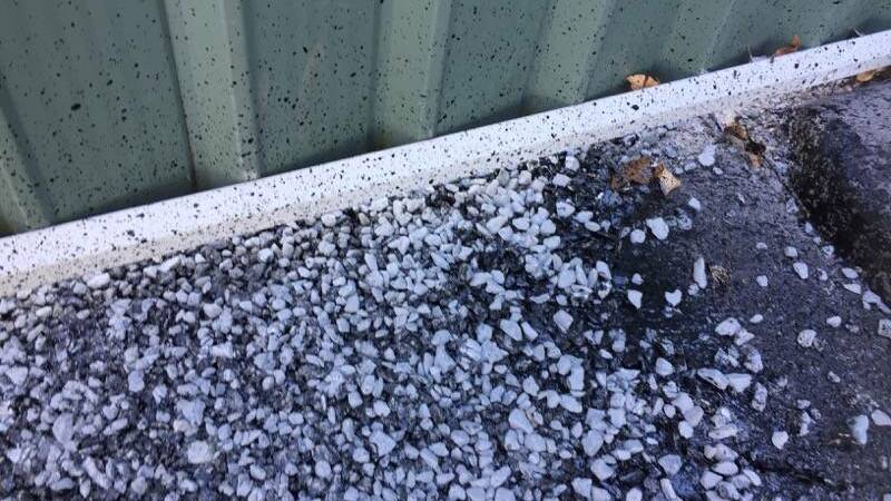 SCAMMERS: The bitumen laid by a contractor at a Sheldon business late last year.