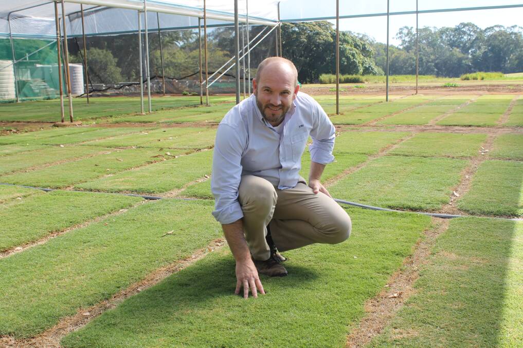 AT CLEVELAND: STRI Group sports turf consultant Carlos Sartoretto runs trials at the Redlands Research Station, Cleveland for the All England Lawn Tennis Club that runs Wimbledon. Photo: Cheryl Goodenough