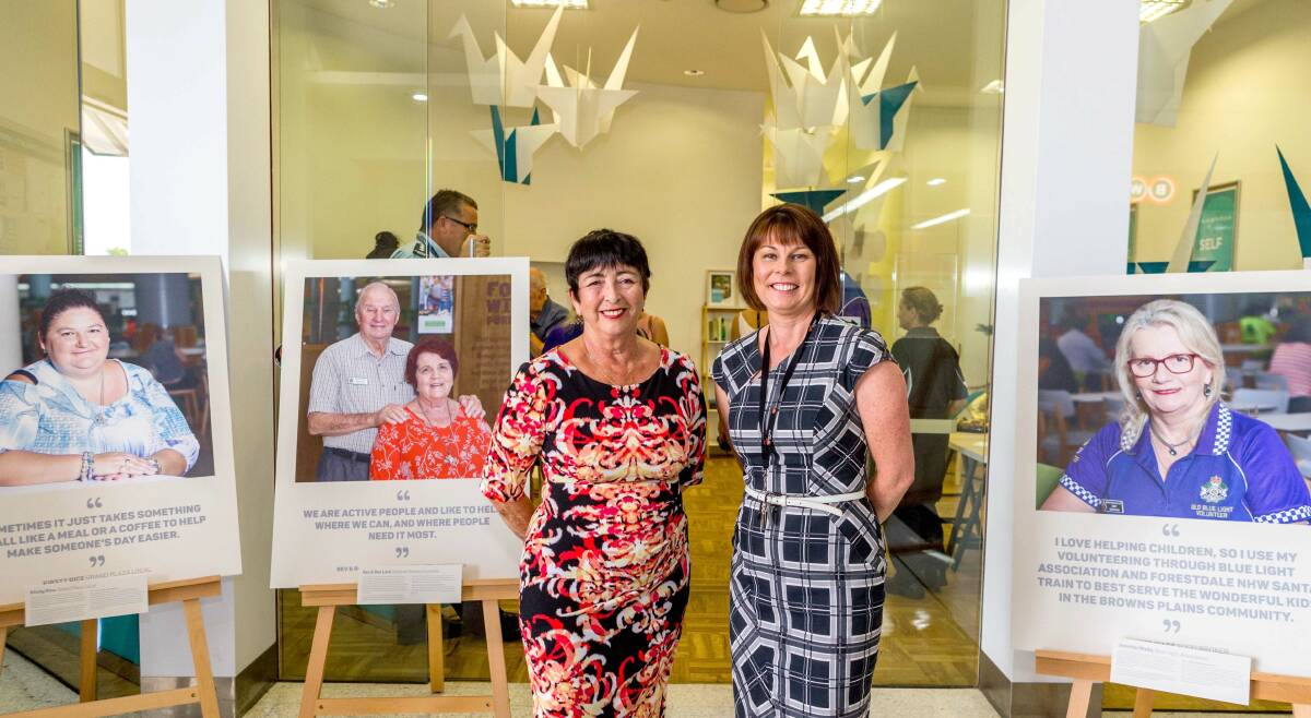 LAUNCH: Logan deputy mayor Cherie Dalley with Grand Plaza centre manager Martine Coorey at the launch. Photo: Supplied