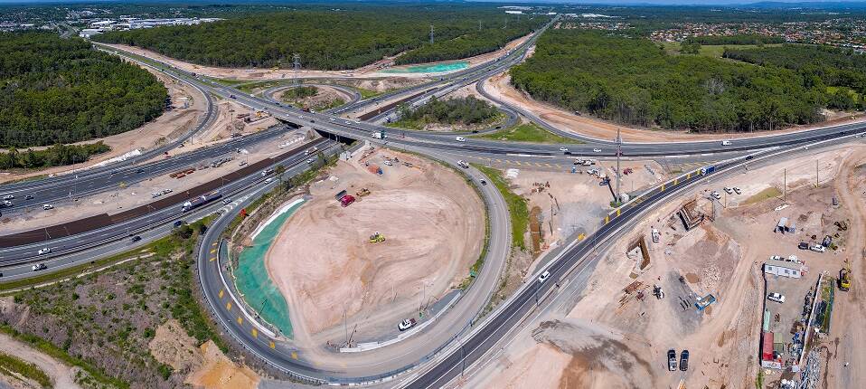 UPGRADE: Construction is under way on the interchange of Mount Lindesay Highway, Beaudesert Road and Logan Motorway. Photo: Supplied
