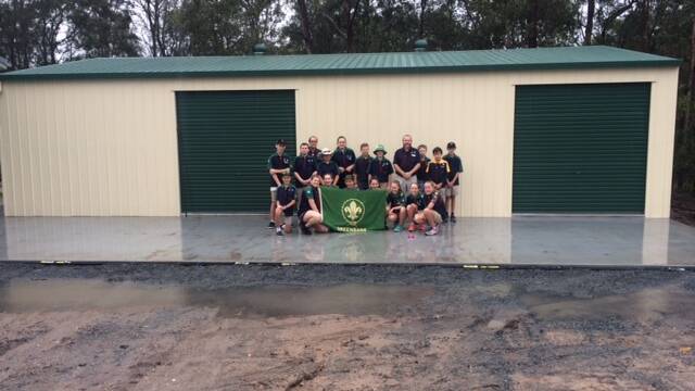 SPACE: The new shed at Greenbank Scout Den that's provided space to accommodate the group's large numbers. Photo: Supplied