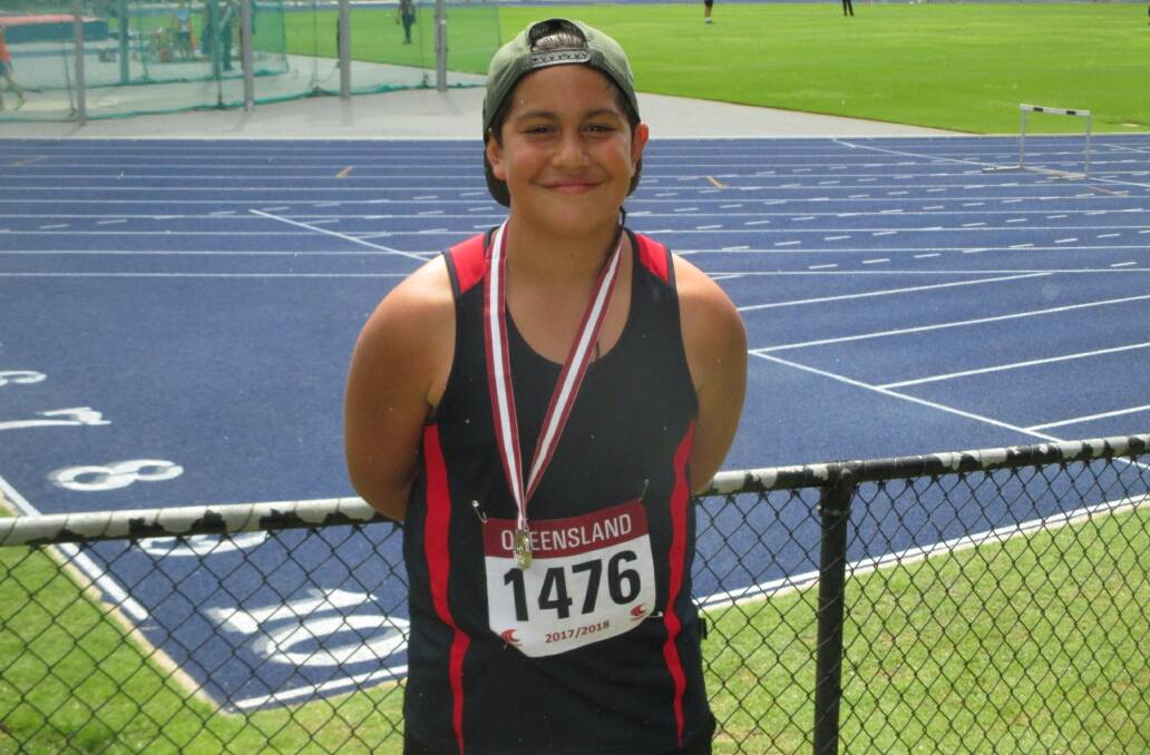 GOLD MEDAL: Motootua Kia won a gold medal at his first meet. Photo: Supplied