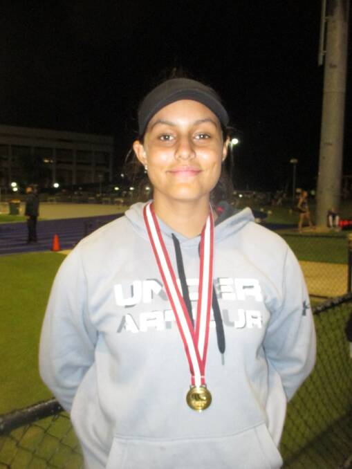 SUCCESS: Felila Kia who won four Queensland state titles in the under 16 years and under 17 years girls’ shot put and under 17 discus and javelin events.