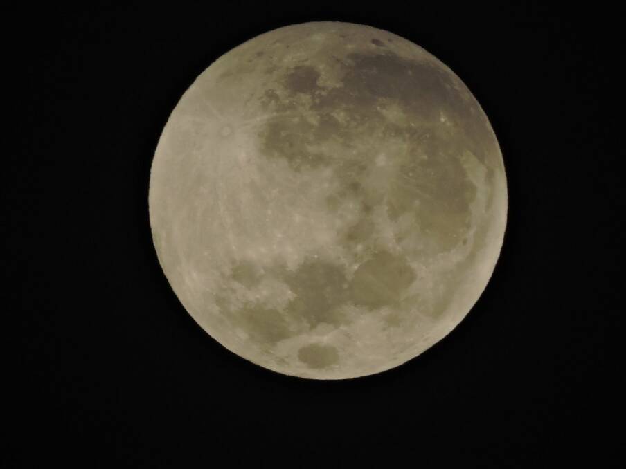 Liam Dugan's photo of the moon. 