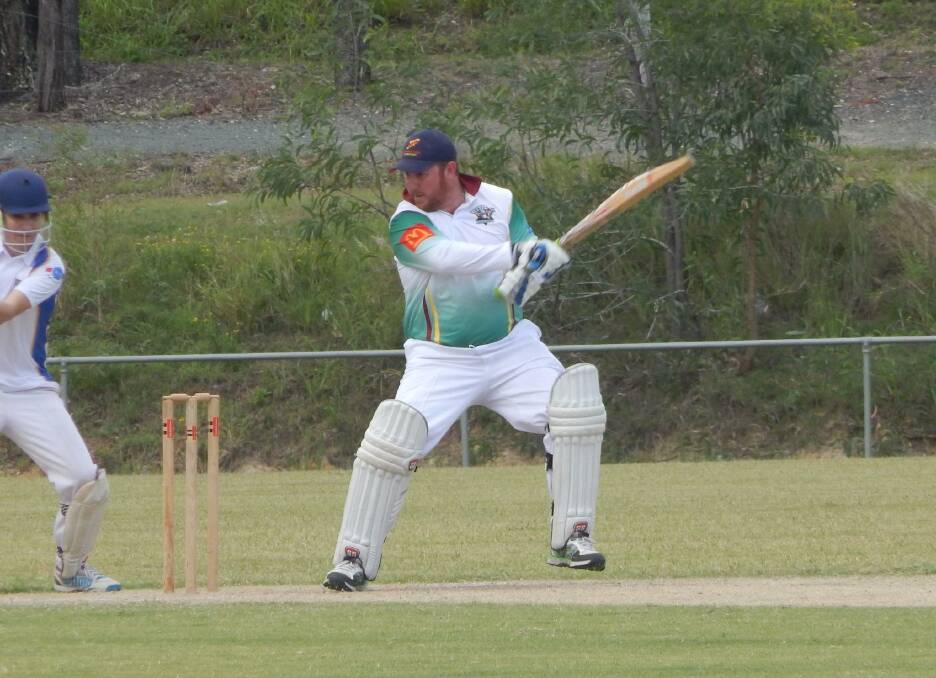 Solid innings: Bushrangers' Joe Plater scored 42 not out in the seniors match against Bethania on Saturday.