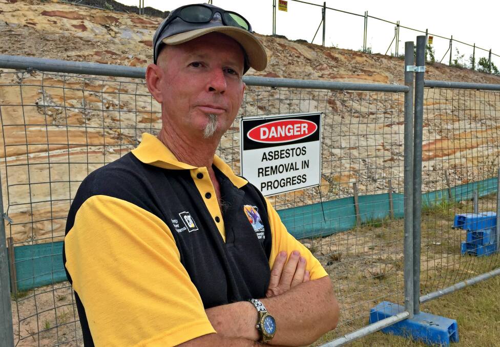 Yarrabilba resident Gary Thompson said he believed the asbestos, which was presently being removed from a site on Adler Circuit, was left behind from the Camp Cable World War II army base. Photo: Louise Starkey