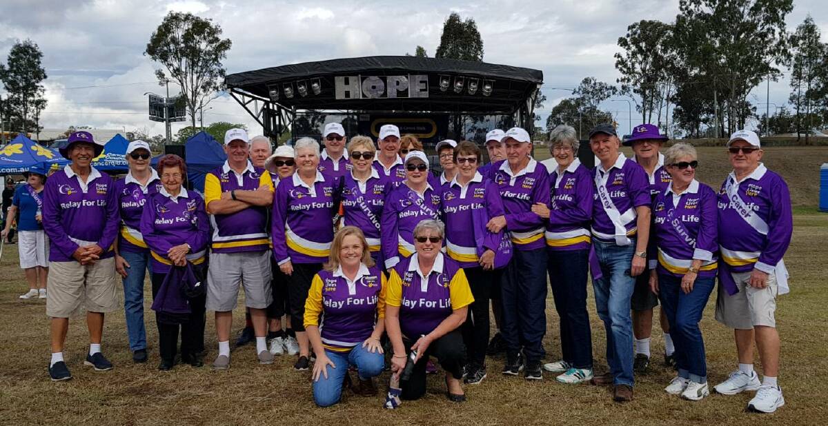 RAISING HOPE: Team Opal at last year's Relay for Life.