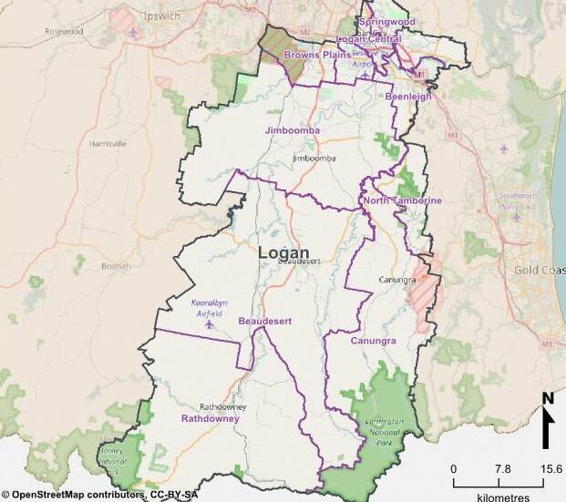 The crime data has been released by the Queensland Government Statistician's Office. Pictured is Logan policing district. Photo: Queensland Police Service / police.qld.gov.au