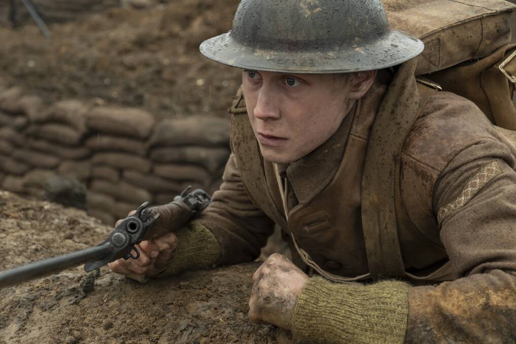 George MacKay as Schofield in 1917. Picture: Supplied