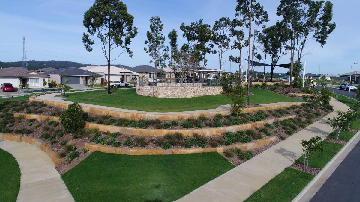 EUREKA: Eureka Landscapes took out Commercial 4 Categoryfor  projects $500,001 to $750,000 for landscaping at  Foxx Park, Yarrabilba.